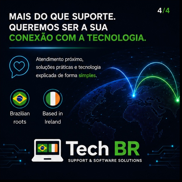 Conexão entre Brasil e Irlanda